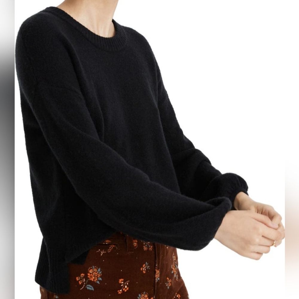 Madewell Payton Pullover Crewneck Sweater In Coziest Yarn Wool Blend